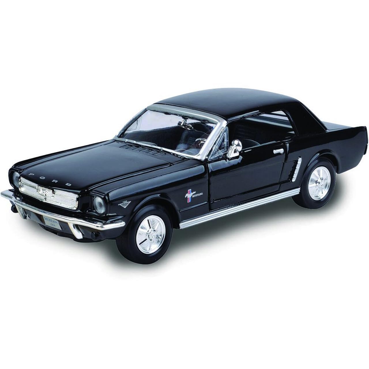 Amazon.com: Motormax 1964 1/2 Ford Mustang Black 1/24 Diecast